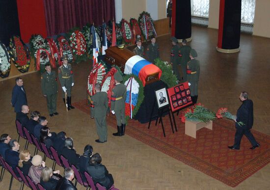 Funeral ceremony for Colonel General Gennady Troshev