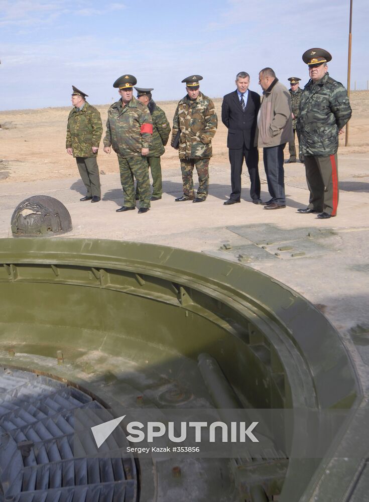 Launch of RS 18 ballistic missile from the Baikonur space center