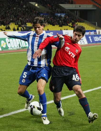 UEFA. CSKA versus Deportivo
