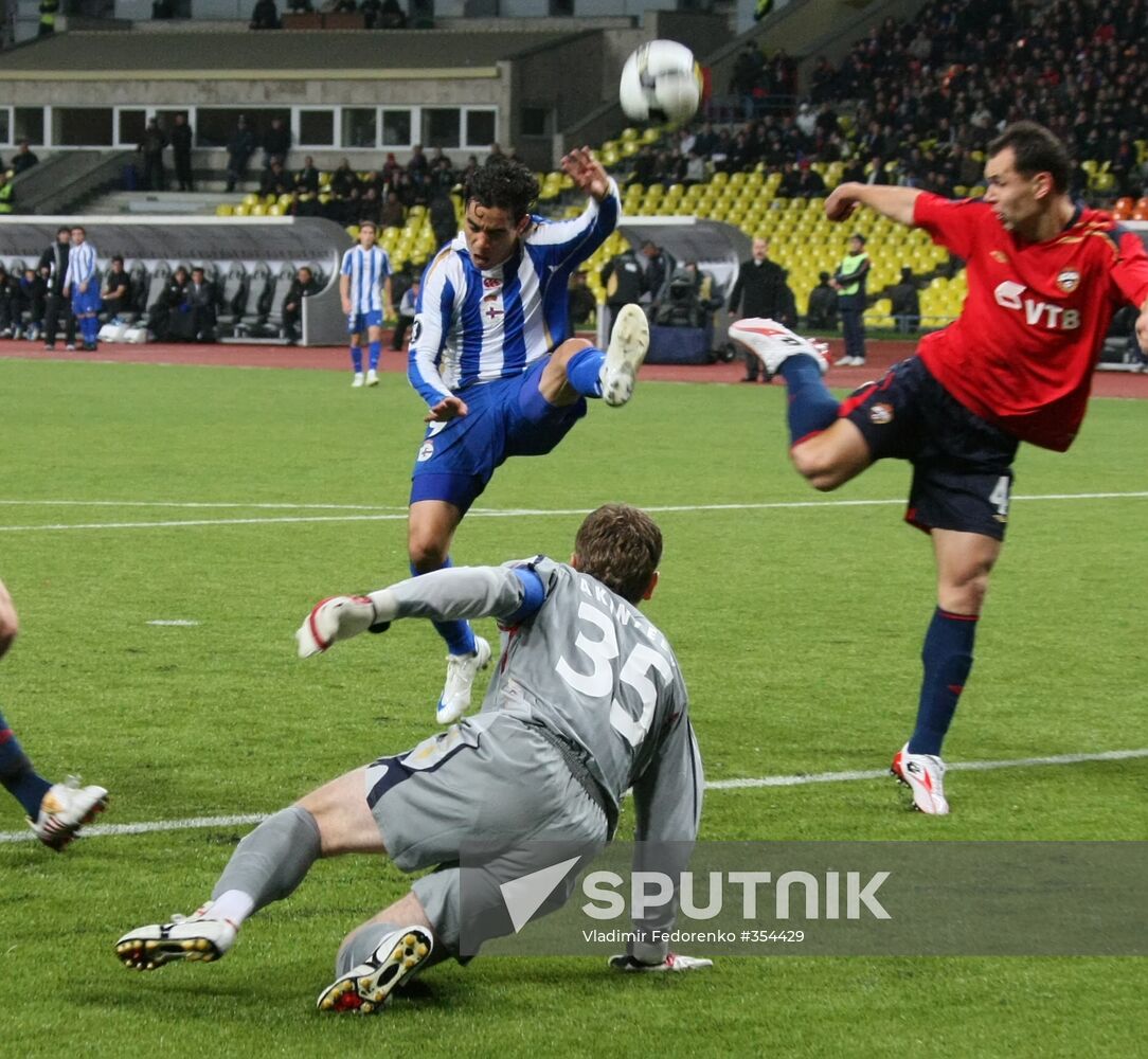 UEFA. CSKA versus Deportivo