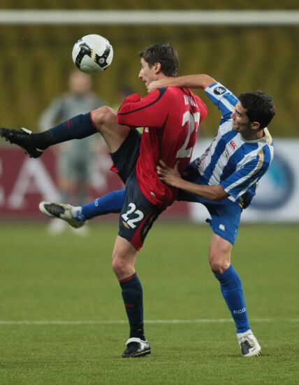 UEFA. CSKA versus Deportivo