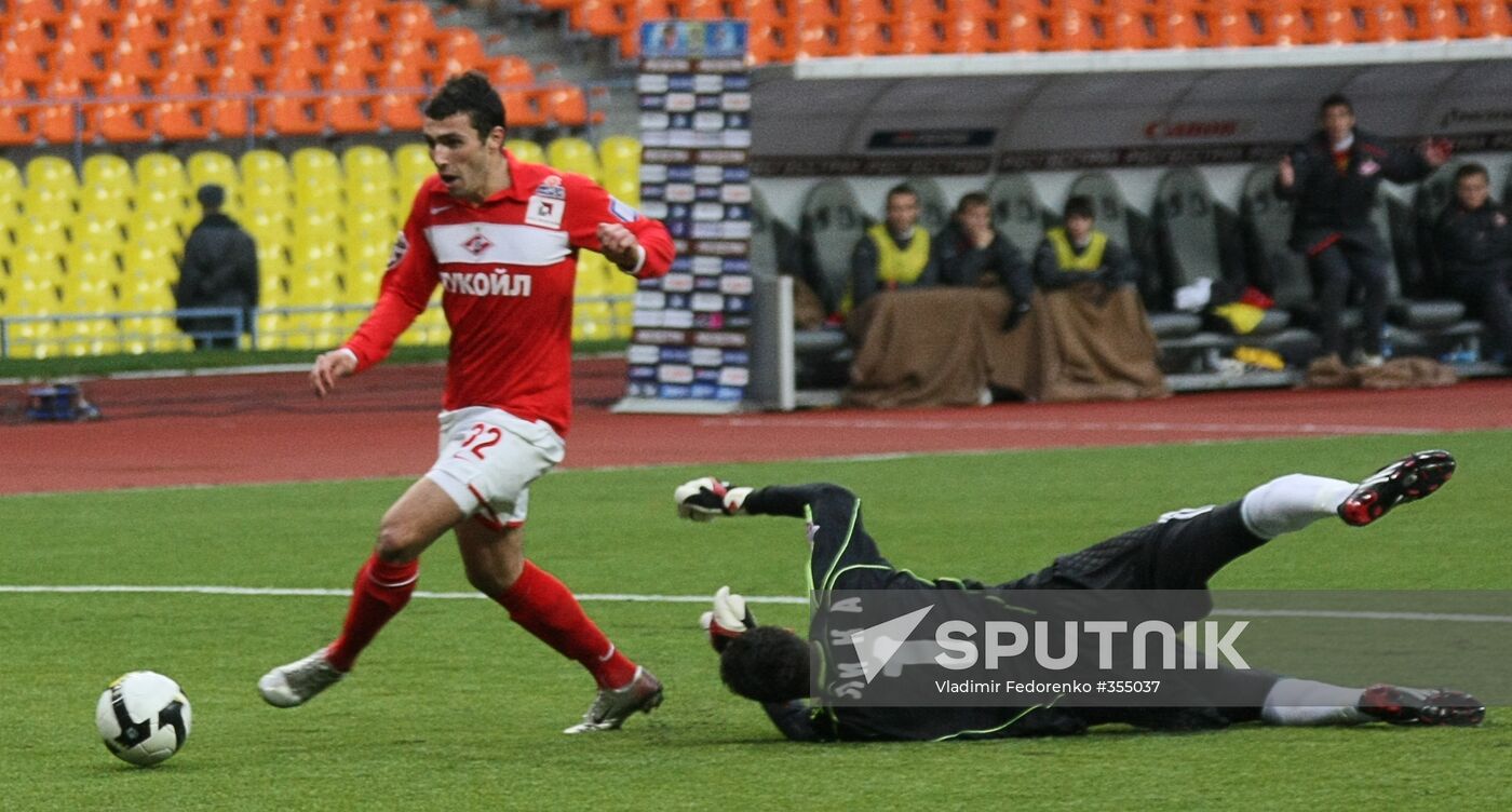 Russia's soccer championship. Spartak vs Terek