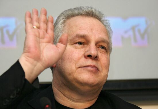 News conference on MTV Russia Music Awards 2008