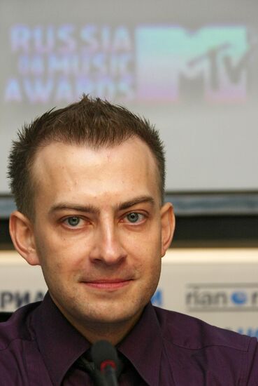 News conference on MTV Russia Music Awards 2008