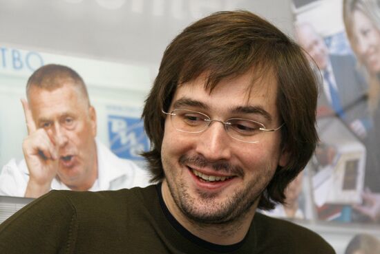 News conference on MTV Russia Music Awards 2008