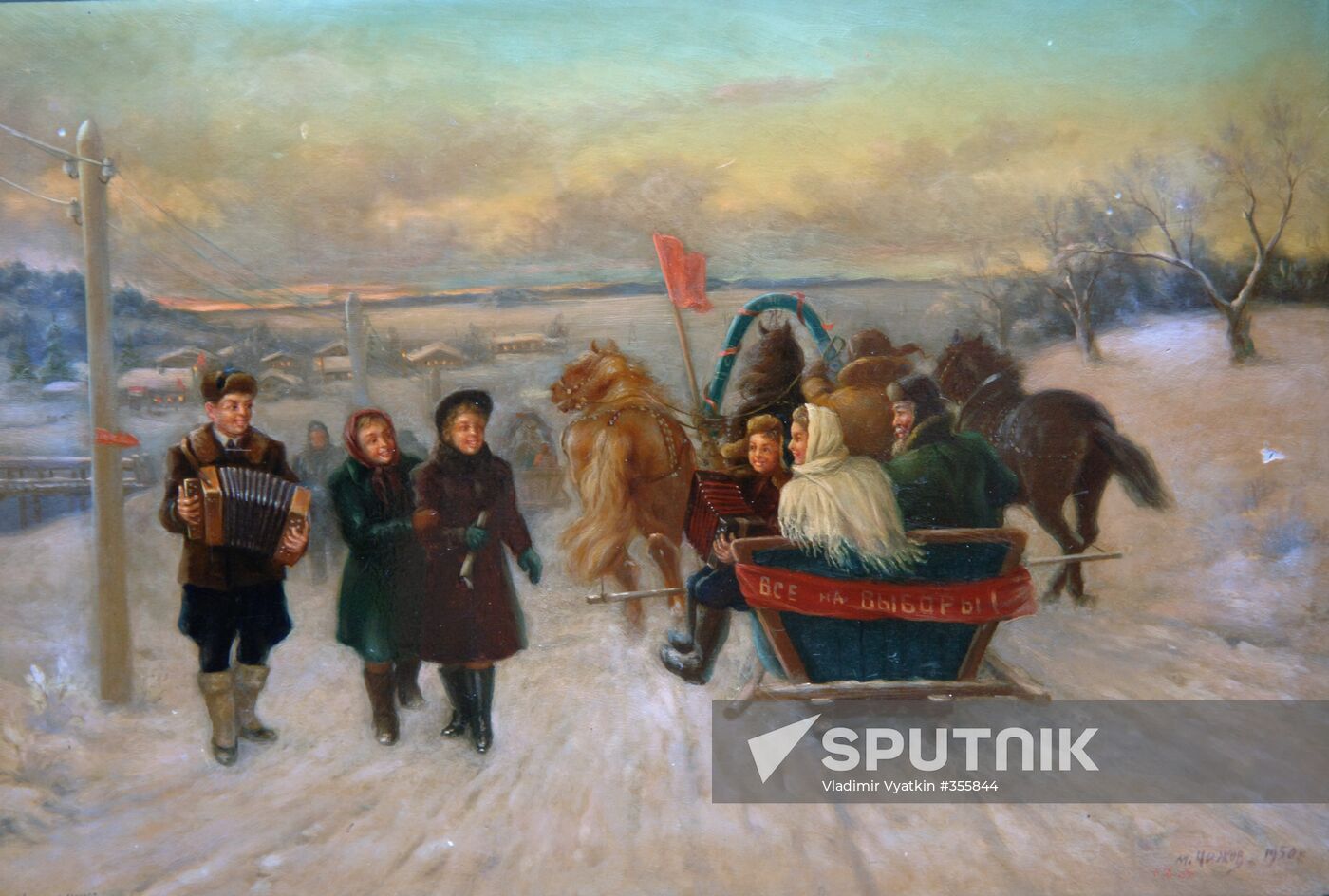 Exhibition of Fedoskino lacquer art