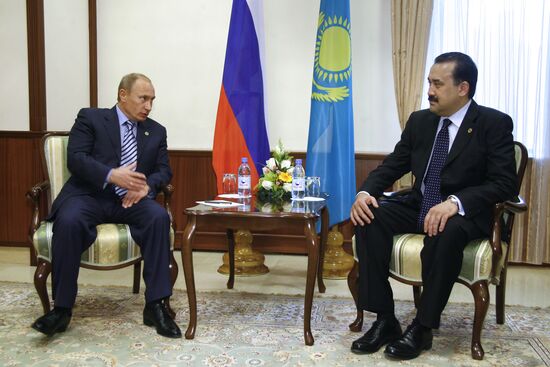 Russian prime minister meets with his Kazakh counterpart