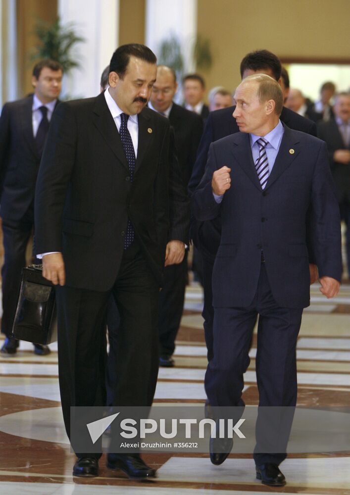 Russian prime minister meets with his Kazakh counterpart