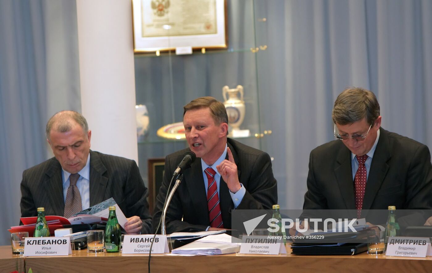 Vice-Prime Minister Sergei Ivanov visits St.Petersburg