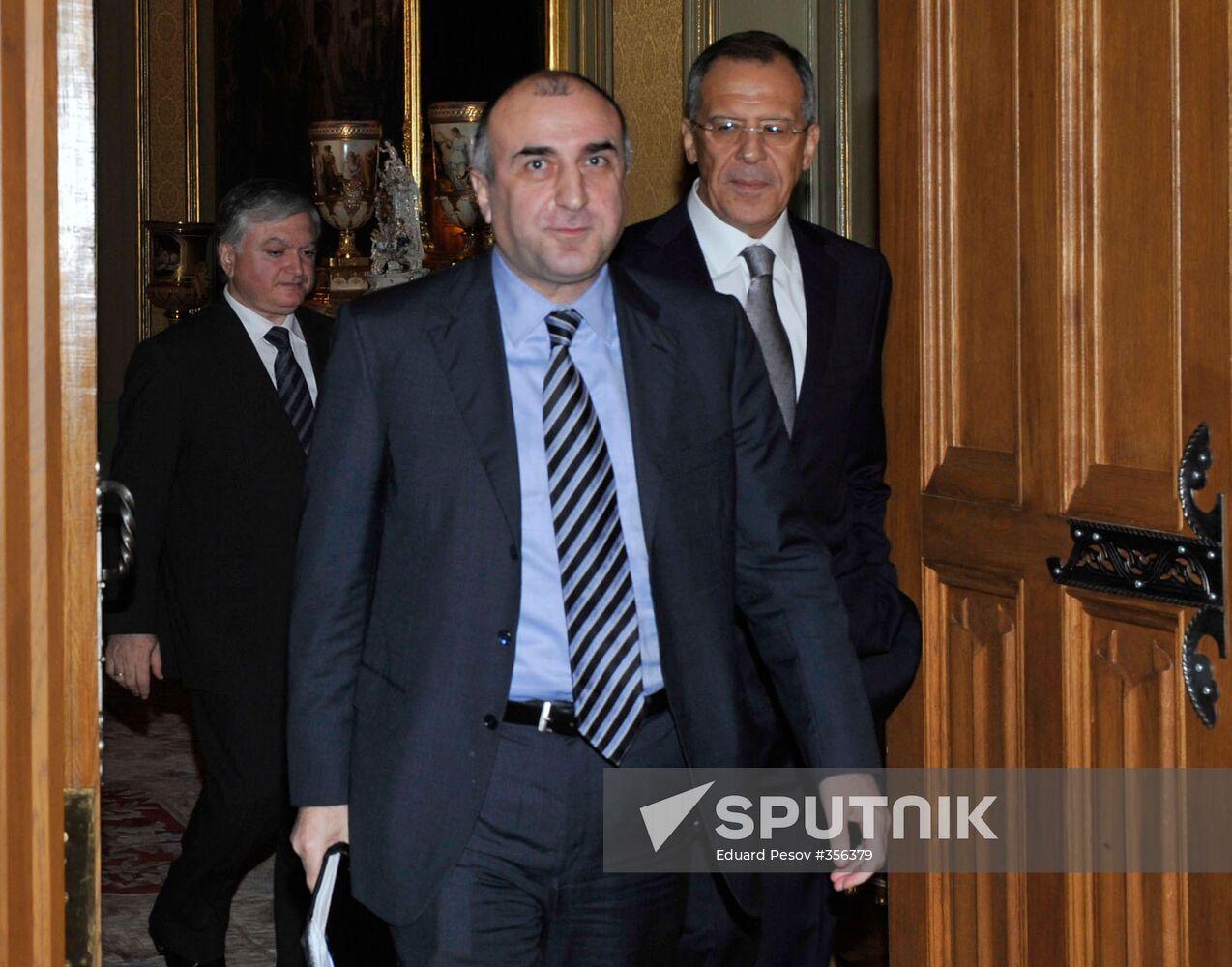 Foreign ministers of Russia, Armenia and Azerbaijan