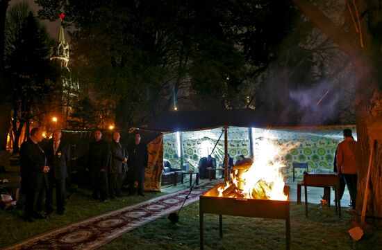 Muammar Qaddafi's Bedouin tent