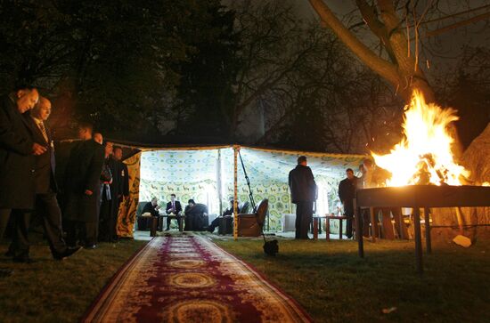 Muammar Qaddafi's Bedouin tent