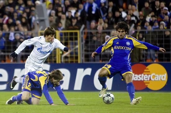 FC Zenit beats FC BATE 2-0 in Champions League match