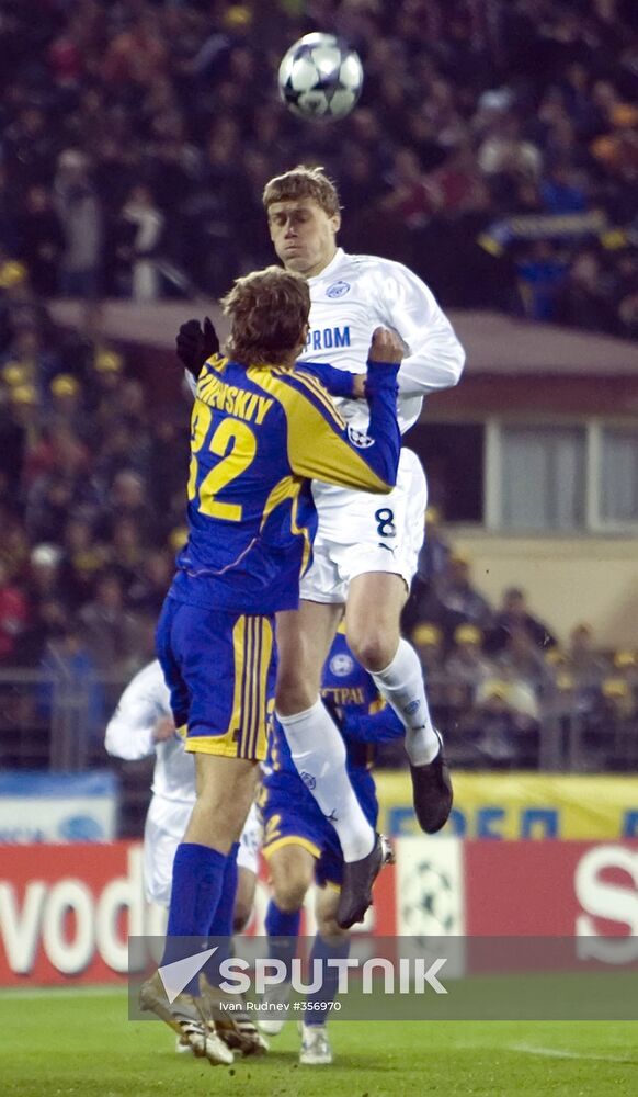 FC Zenit beats FC BATE 2-0 in Champions League match
