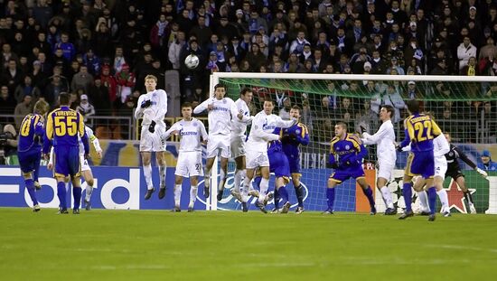 FC Zenit beats FC BATE 2-0 in Champions League match