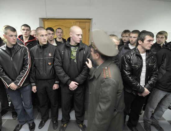 Military conscription in Veliky Novgorod