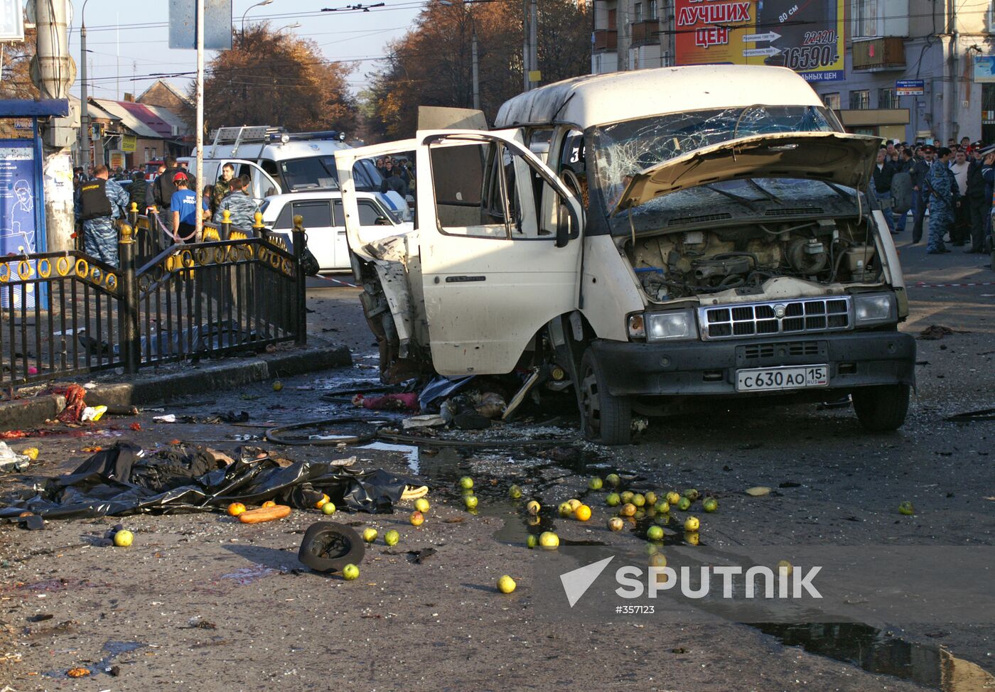 Minibus taxi blown up in Vladikavkaz