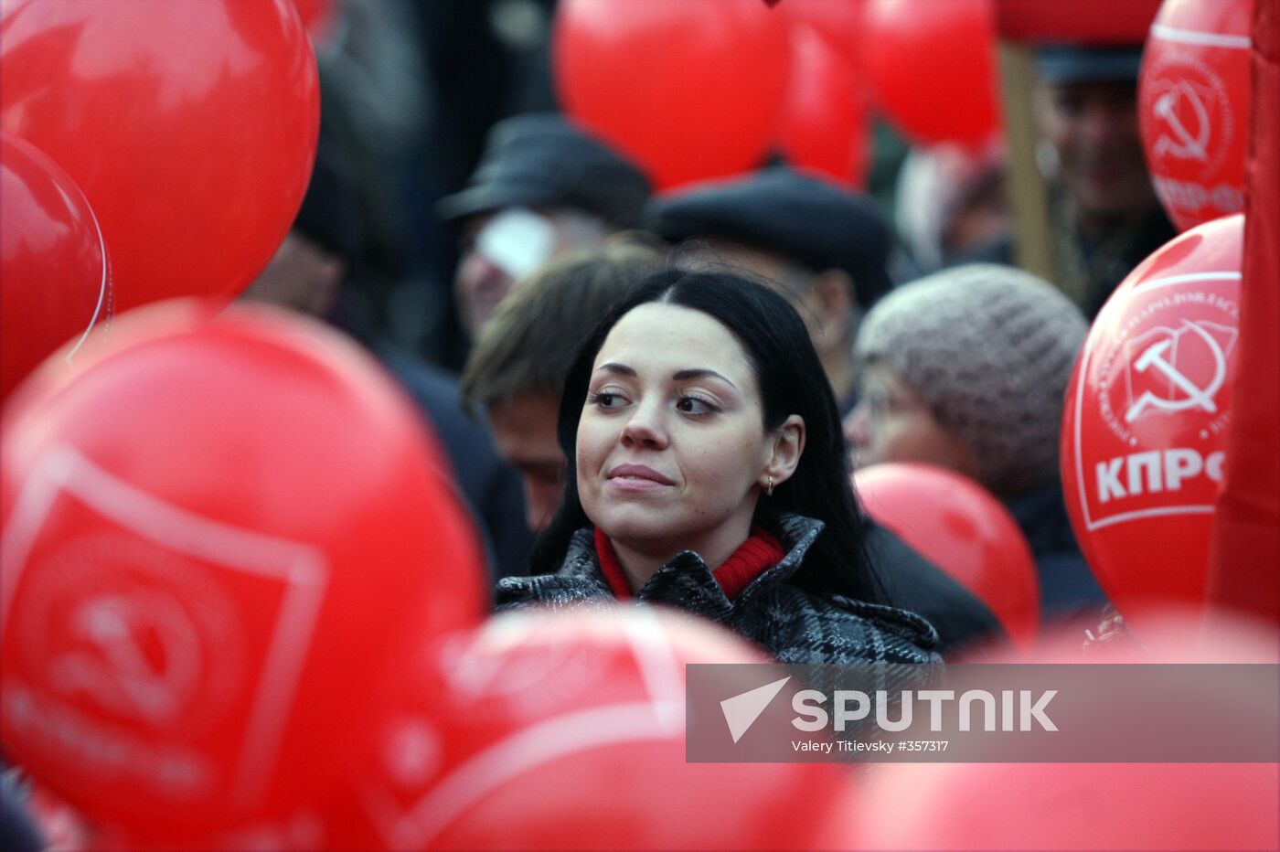 Communist rally in Novosibirsk