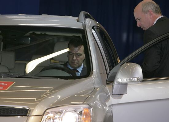 Opening new General Motors plant in St.Petersburg