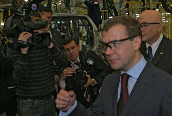 Opening new General Motors plant in St.Petersburg