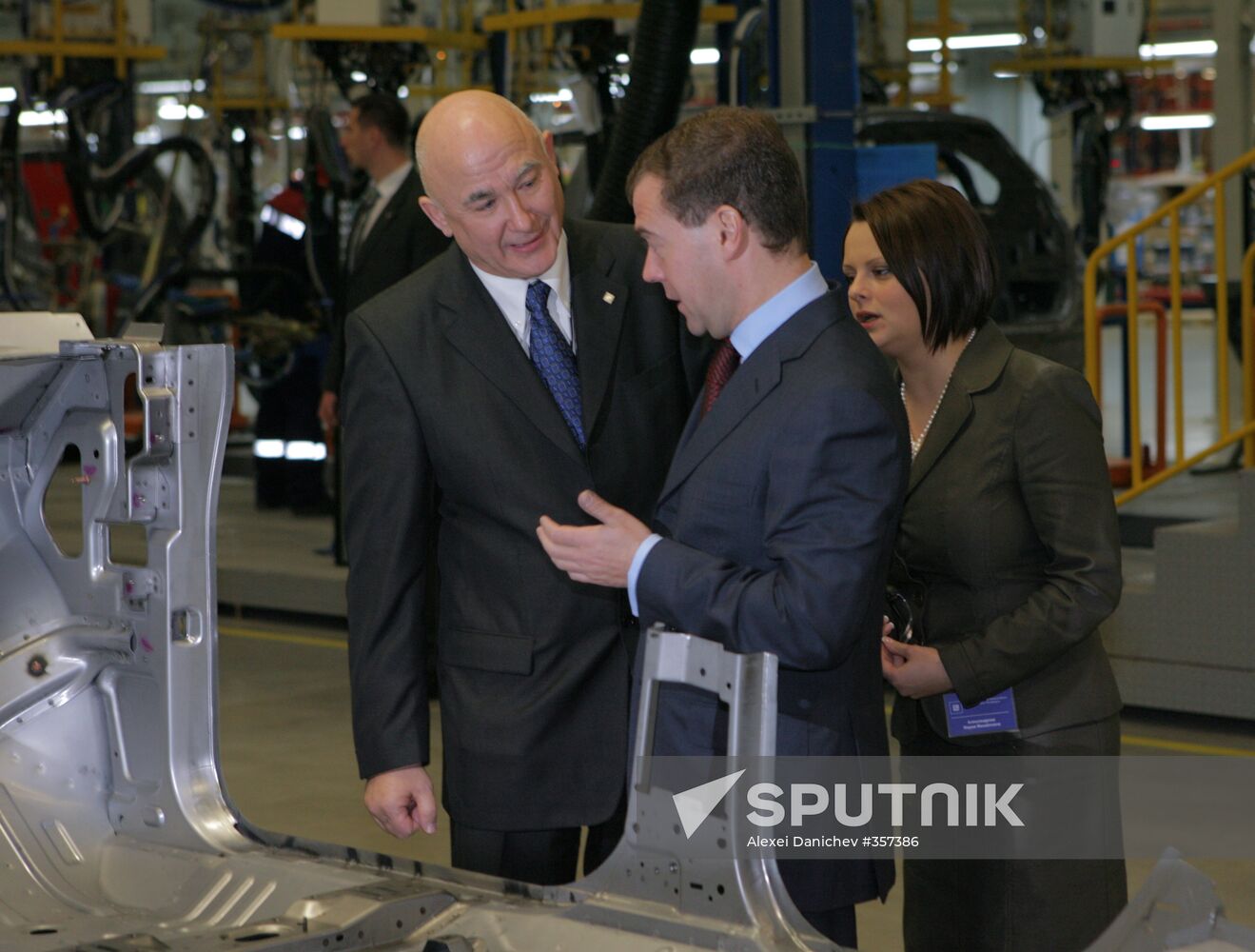 Opening new General Motors plant in St.Petersburg