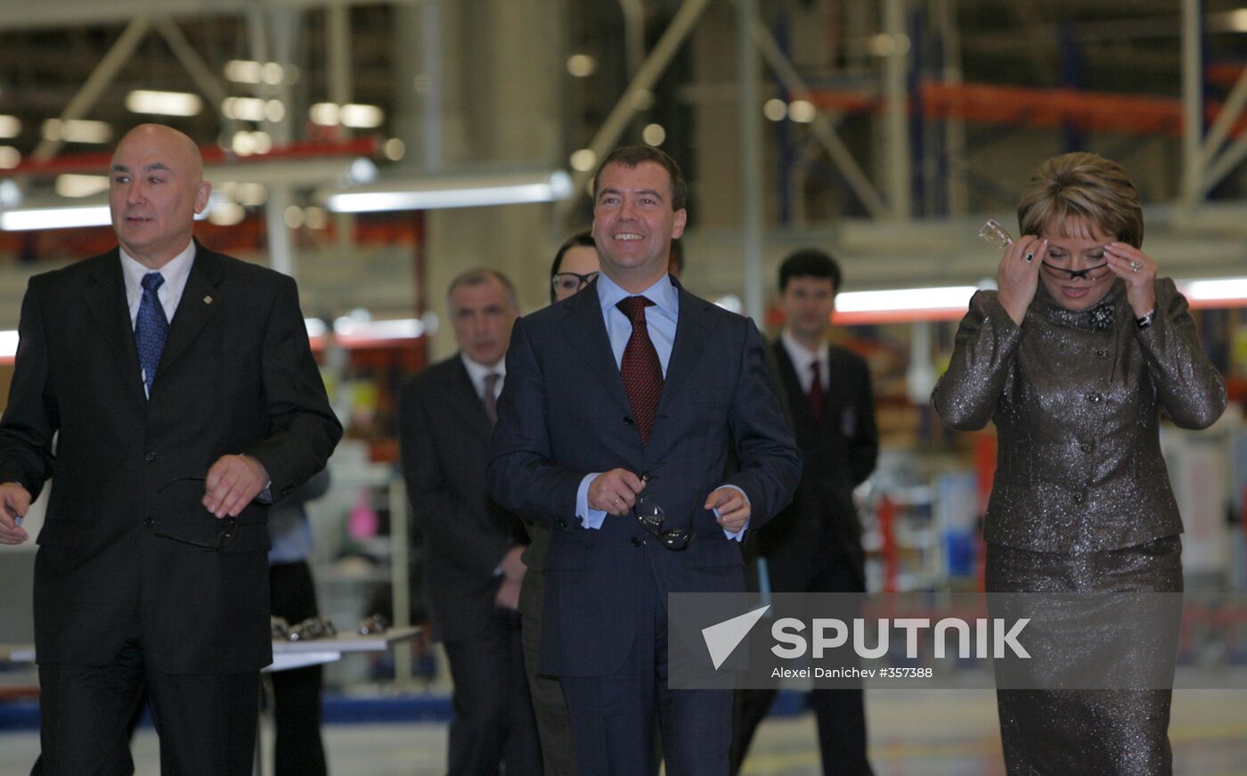 Opening new General Motors plant in St.Petersburg