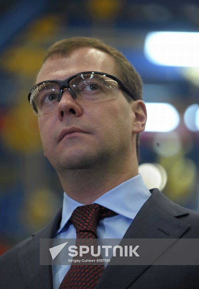 Opening new General Motors plant in St.Petersburg