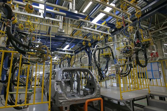 Opening new General Motors plant in St.Petersburg