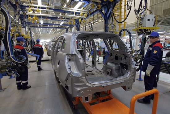 Opening new General Motors plant in St.Petersburg