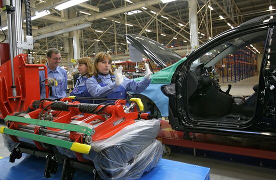 Opening new General Motors plant in St.Petersburg