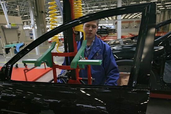 Opening new General Motors plant in St.Petersburg