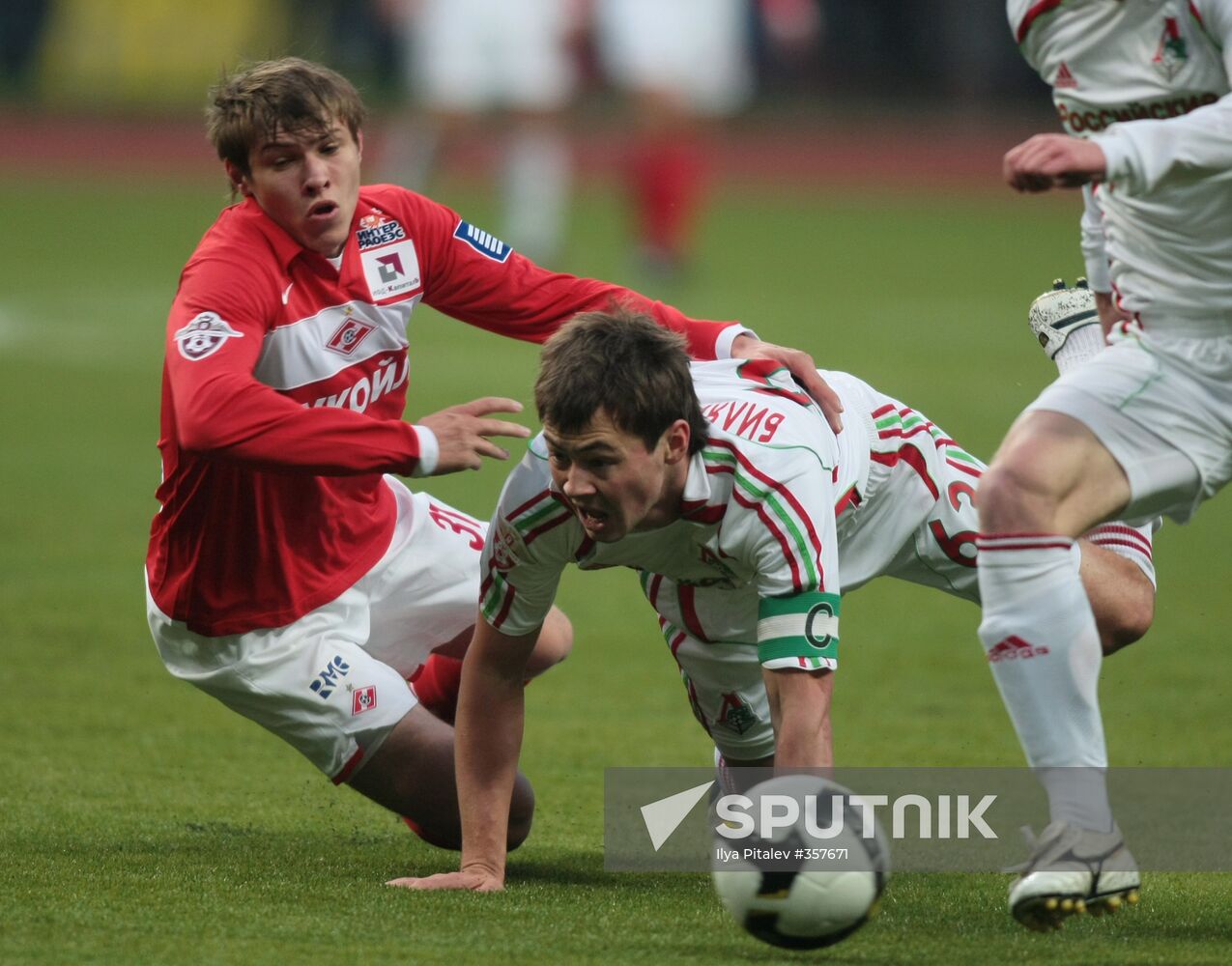 Russian Football Championships. Spartak vs. Lokomotiv