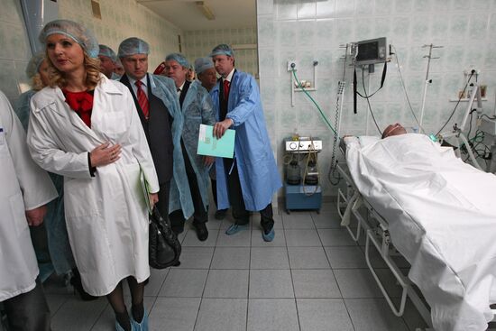 Health Minister visits the district hospital of Vidnoye