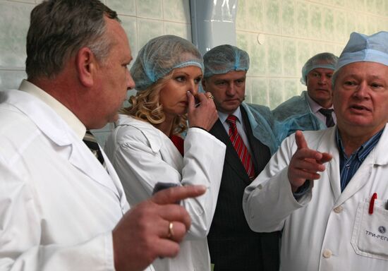 Health Minister visits the district hospital of Vidnoye