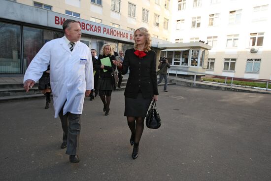Health Minister visits the district hospital of Vidnoye