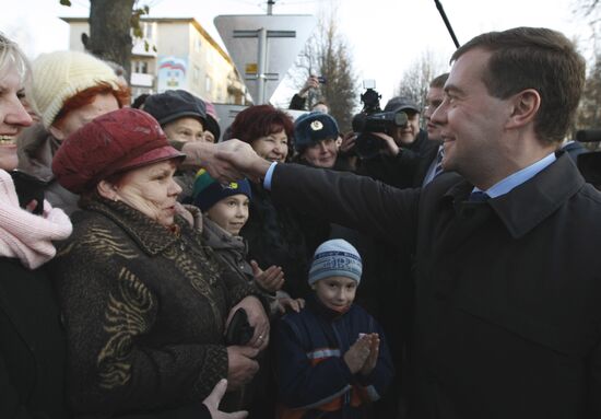 The Russian President visits the Dmitrov district