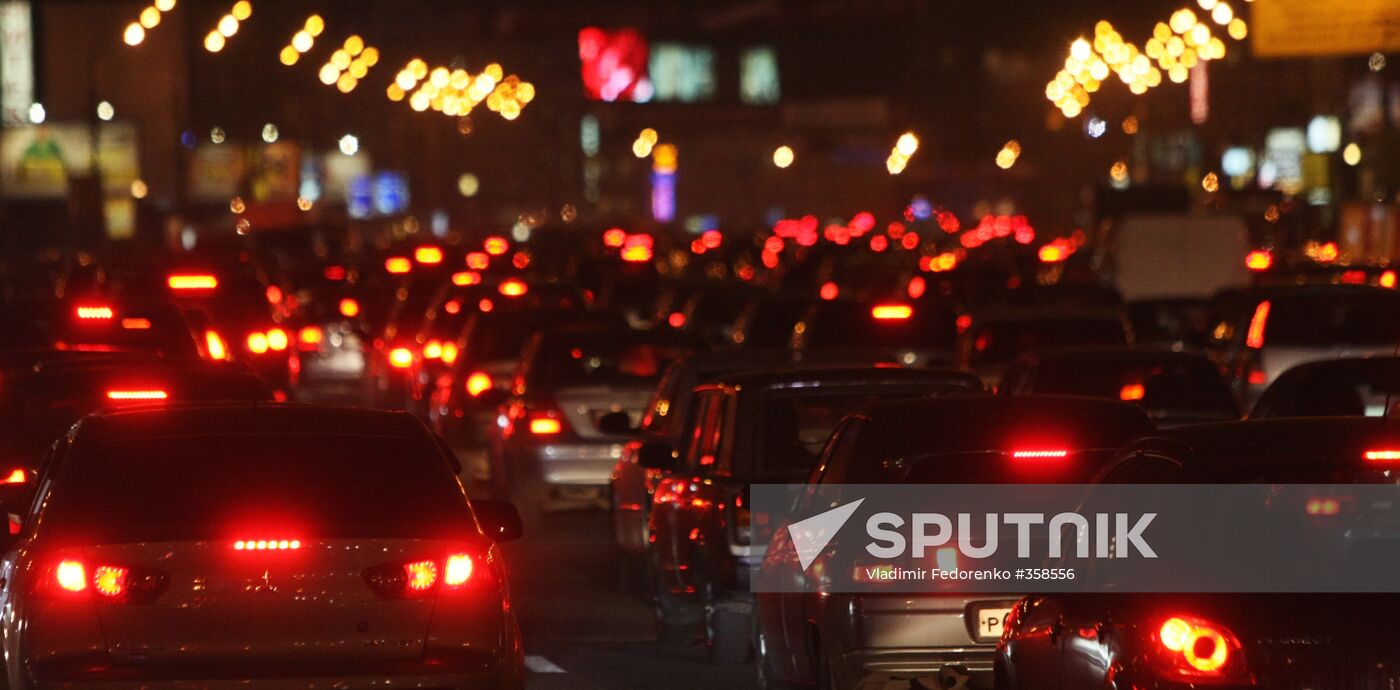 Traffic jam in Moscow