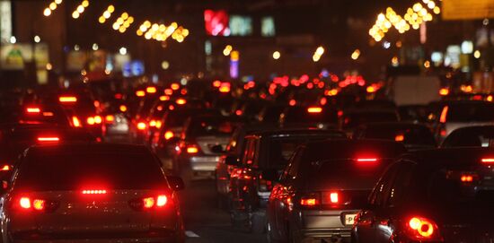 Traffic jam in Moscow