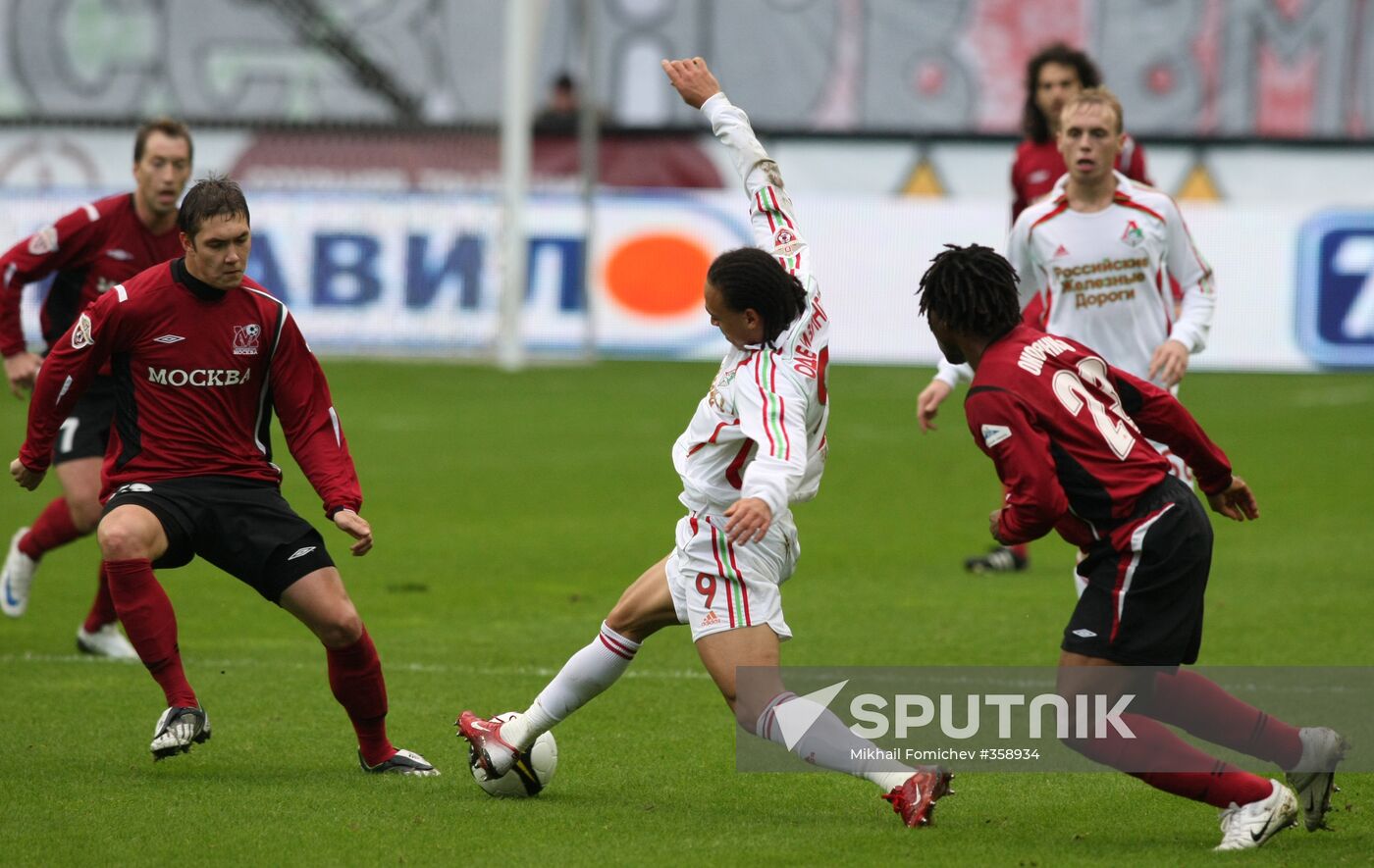 Russian Football Championships. Lokomotiv vs. Moskva