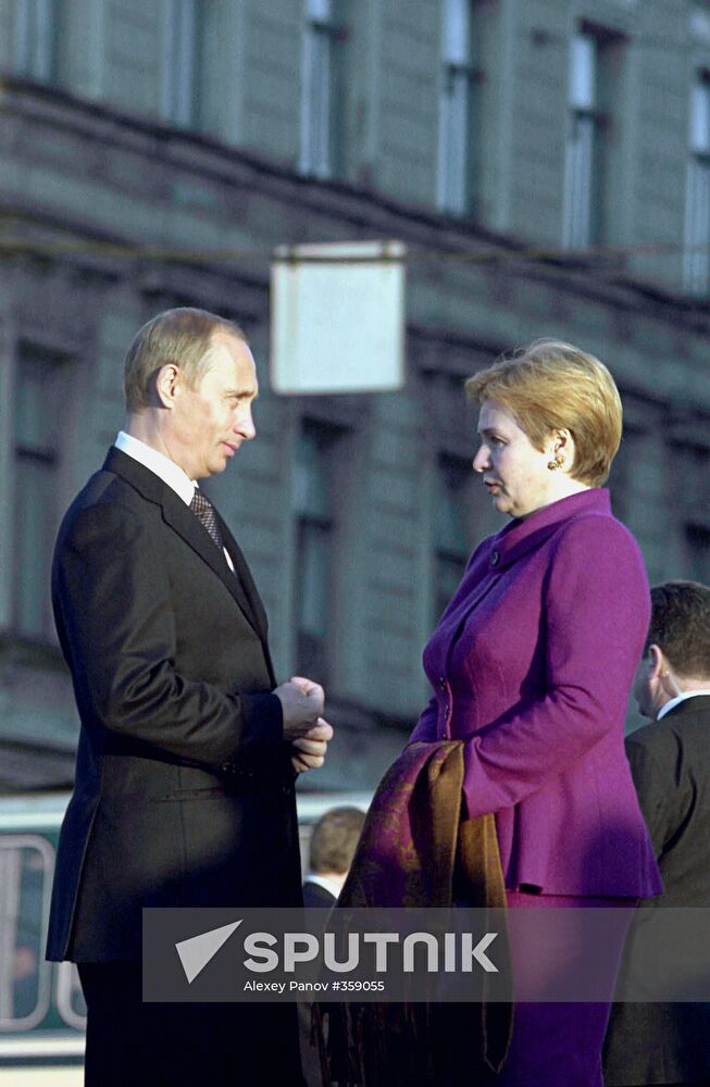 Vladimir and Lyudmila Putins in St. Petersburg