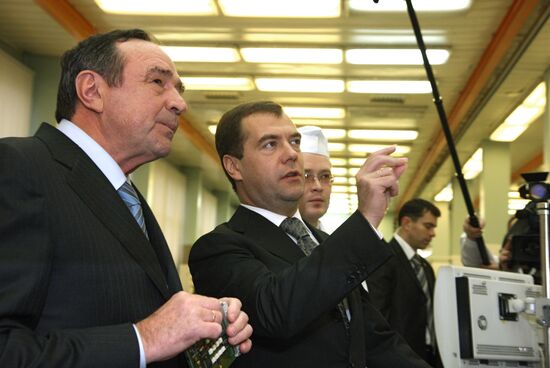 President Dmitry Medvedev visits Izhevsk
