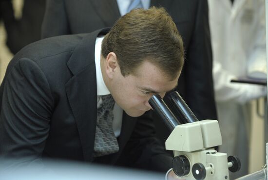 Russian President Dmitry Medvedev visits Izhevsk