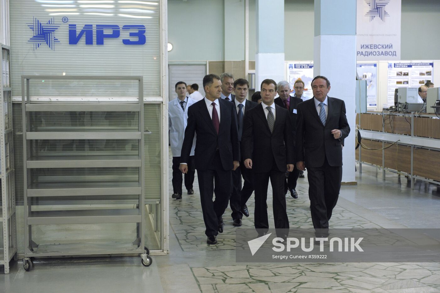 Russian President Dmitry Medvedev visits Izhevsk
