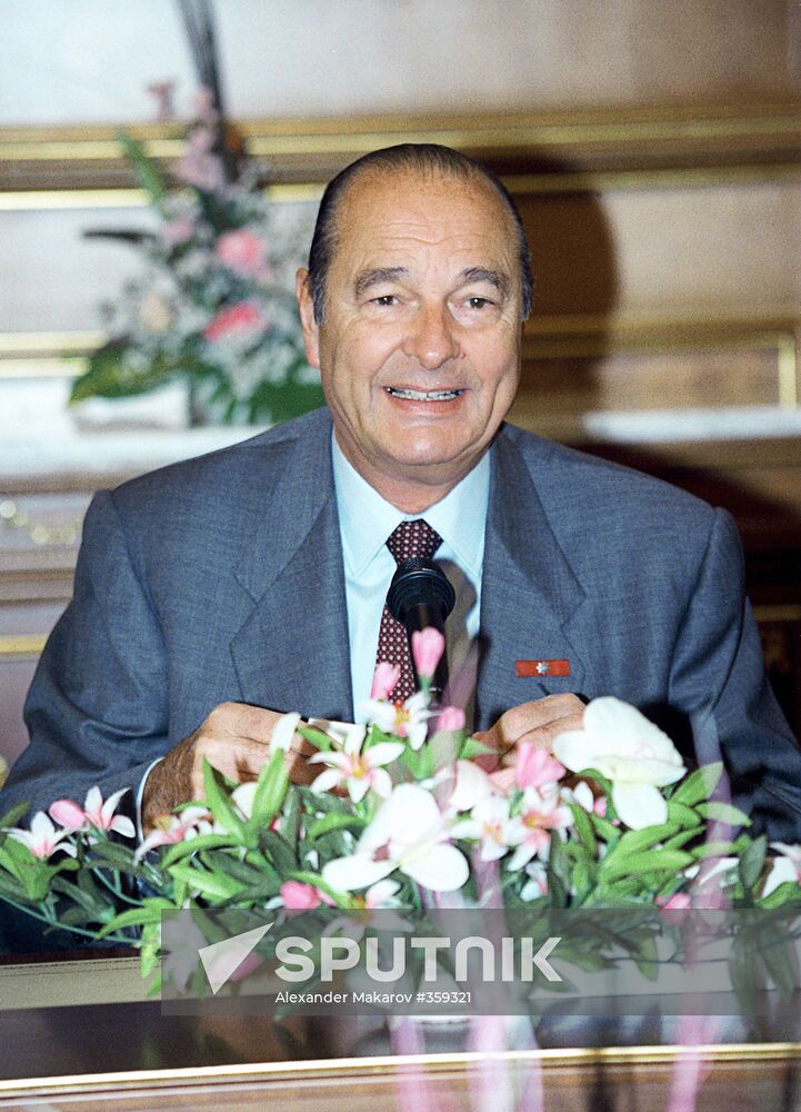 French president Jacques Chirac