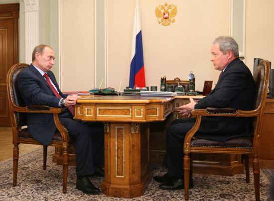 Vladimir Putin and Victor Basargin