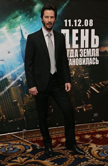 Hollywood actor Keanu Reeves visiting Moscow