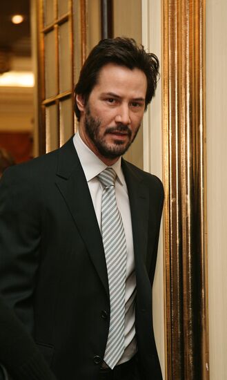 Hollywood actor Keanu Reeves visiting Moscow