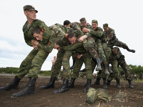 Marines' routine exercises