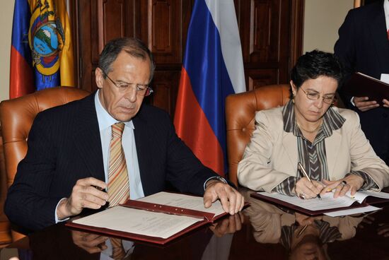 Foreign Minister Sergei Lavrov visits Ecuador