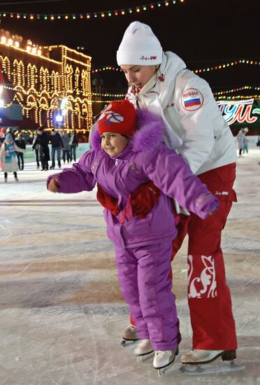 GUM Skating Rink on Red Square